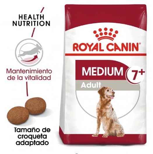 Alimento Para Perro Royal Canin MEDIUM ADULT 7+ (4KG)