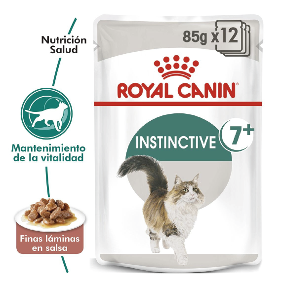 Alimento Humedo Para Gatos Royal INSTINCTIVE 7 AÑOS  85GR X12