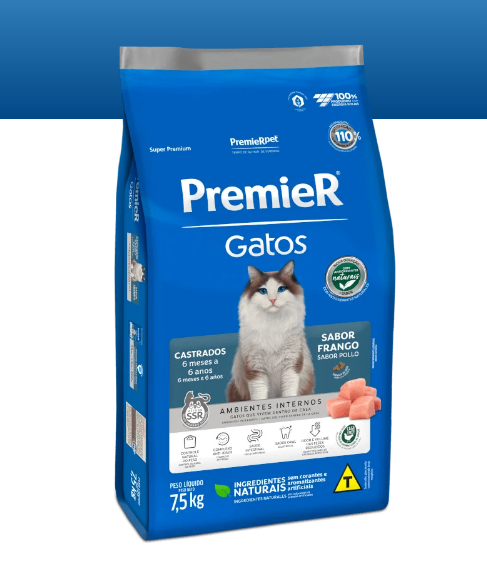PremieR® Gatos Castrados 6 meses a 6 años Pollo 7.5kg