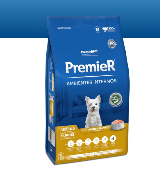 PremieR® Ambientes Interiores Perros Cachorros Talla Pequeña Pollo y Salmón 12kg