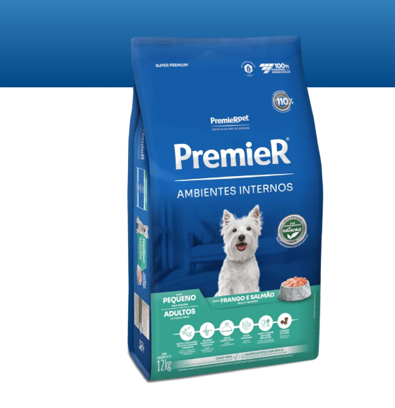 PremieR® Ambientes Interiores Perros Adultos Talla Pequeña Pollo y Salmón 12kg