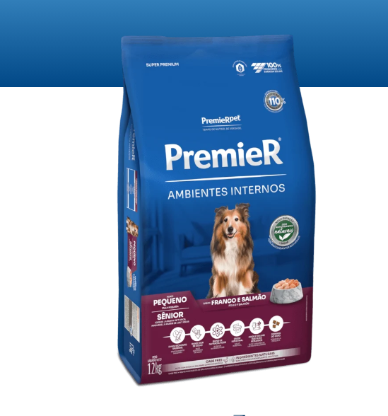 PremieR® Ambientes Interiores Perros Sénior Talla Pequeña Pollo y Salmón 12kg