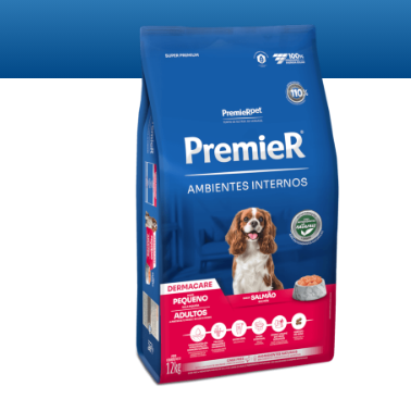 PremieR® Ambientes Internos Perros Adultos Talla Pequeña Salmón Dermacare 12kg