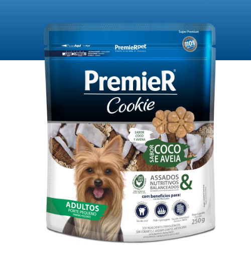 PremieR® Cookie Perros Adultos Talla Pequeña Coco y Avena 250g