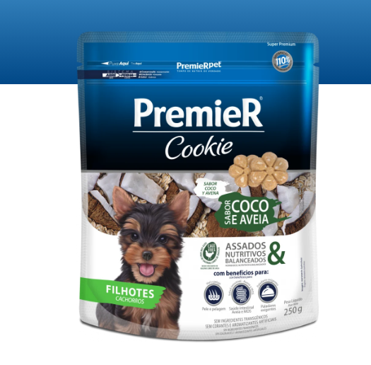 PremieR® Cookie Cachorros Coco y Avena 250g