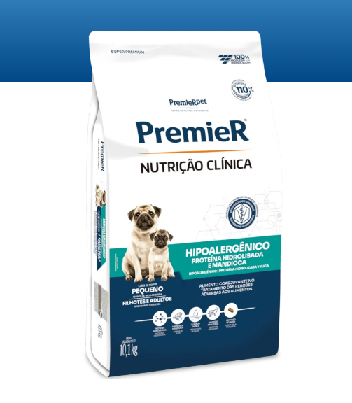 PremieR® Nutrición Clínica Perros Pequeños Hipoalergénico Proteína Hidrolizada y Yuca  10.1kg