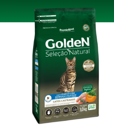 GoldeN® Selección Natural Gatos Castrados Con Sabor Pollo Con Calabaza y Romero 11.1kg