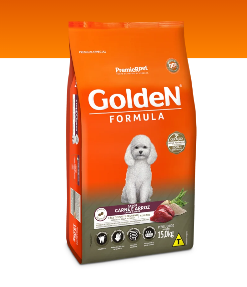 GoldeN® Formula Perros Adultos Talla Pequeña Carne y Arroz 15kg