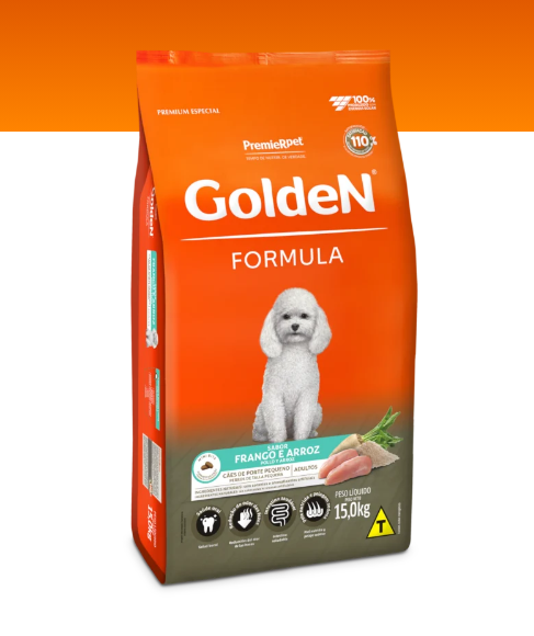 GoldeN® Formula Perros Adultos Talla Pequeña Pollo y Arroz 15kg