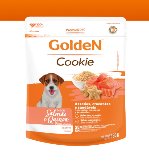GoldeN® Cookie Perros Cachorros Salmón y Quinoa 350g