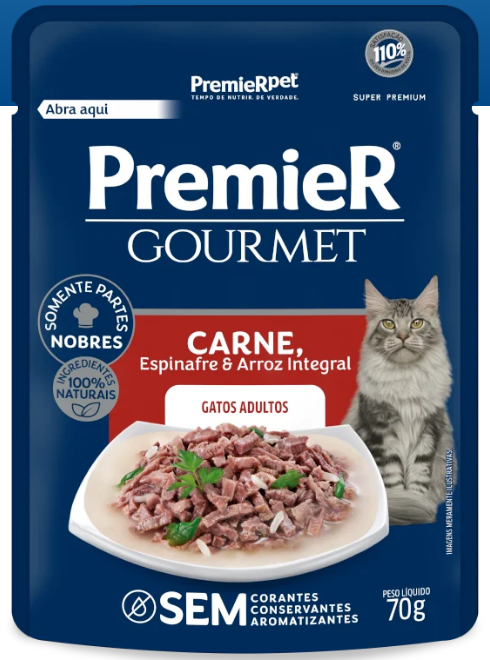 PremieR® GOURMET CARNE GATO ADULTO X20