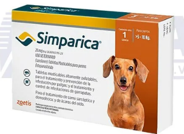 SIMPARICA CAFÉ (UNIDOSIS) Perros >5 - 10 kg