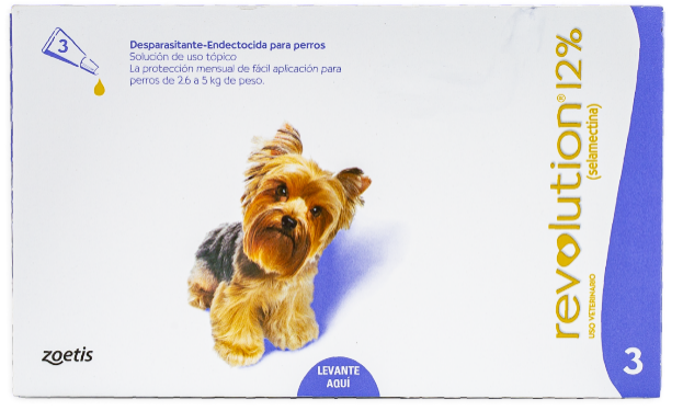 REVOLUTION LILA 12% 0,25ml Perros desde 2,6 - 5 kg