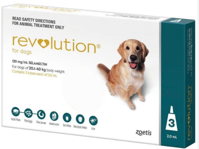 REVOLUTION VERDE 12% 2ml Perros desde 20,1 - 40 kg